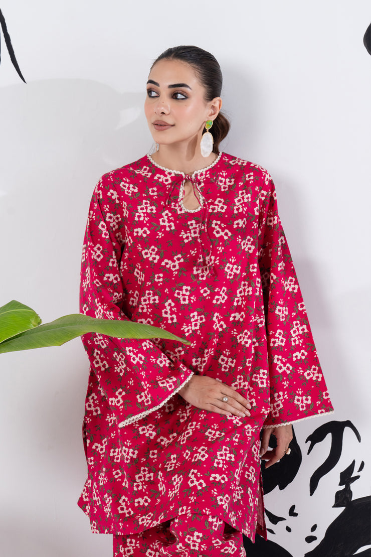 2 Piece - Printed Lawn Suit - GLV2-01