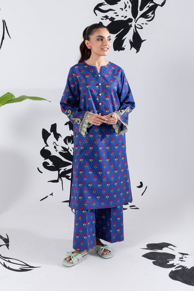 2 Piece - Printed Lawn Suit - GLV1-11