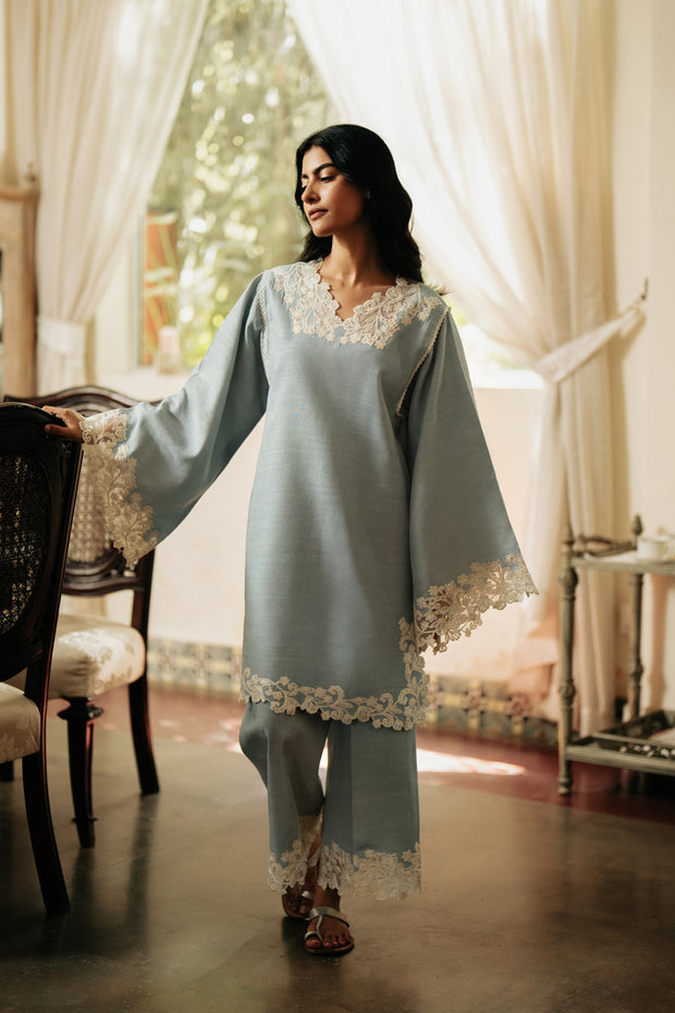 2 Piece - Embroidered Khaddar Suit - LR-07